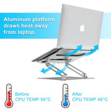 Aluminium Adjustable Non-slip Laptop Stand Holder