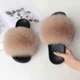 Women's Summer Fluffy Slides
