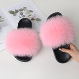 Women's Summer Fluffy Slides
