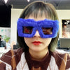 Female Fur Fashion Sunglasses