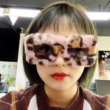 Female Fur Fashion Sunglasses