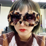 Female Fur Fashion Sunglasses